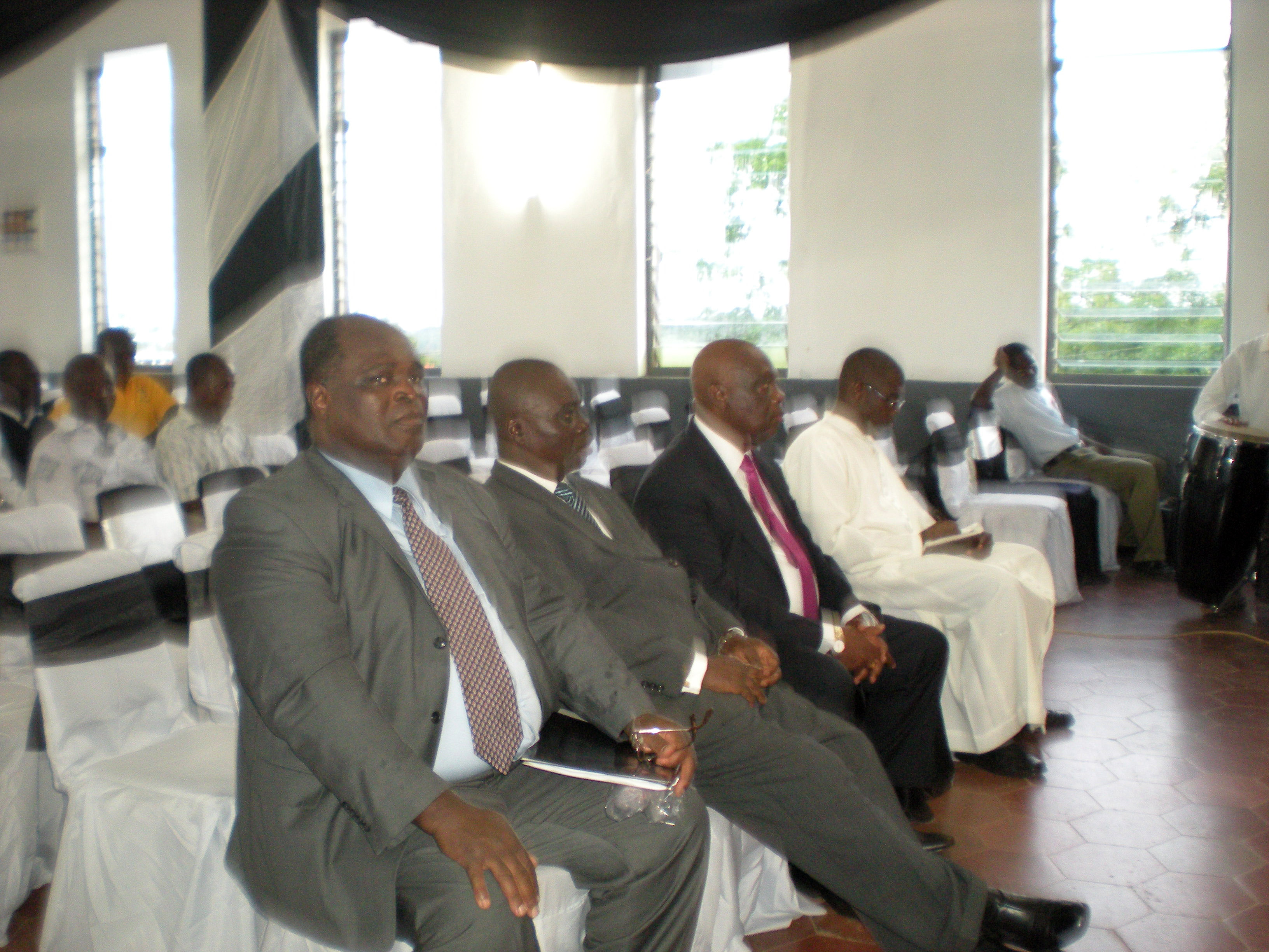 [From Left] Dr. Ebo Richardson, Mr. Ebow Daniel, The Rt. Hon Ebenezer Sekyi Hughes, and Bishop D.S.A. Allotey